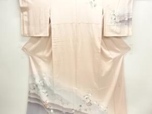 未使用品　仕立て上がり　作家物　手描き童子に花模様訪問着